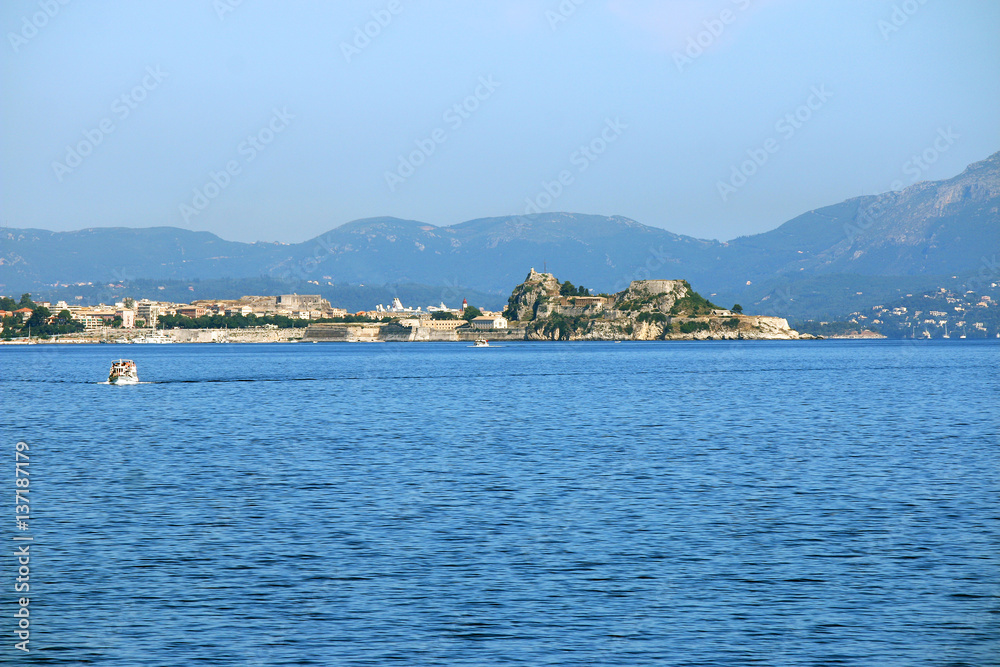 old fortress Corfu island landscape