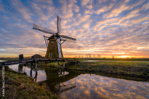 Photography Windmill Sunrise