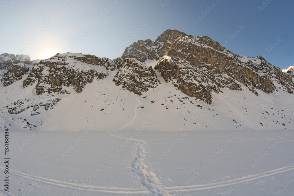 Beautiful winter in Tatra mountains