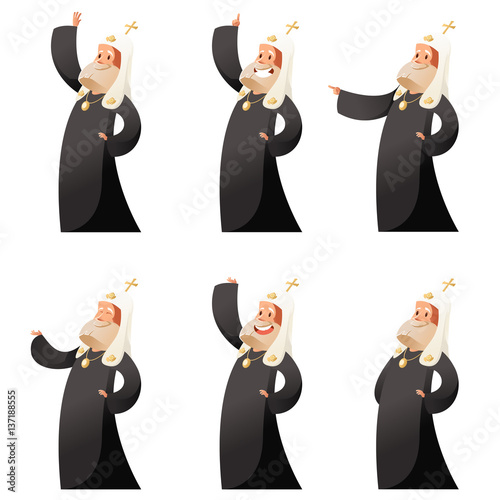 Set of orthodox priests