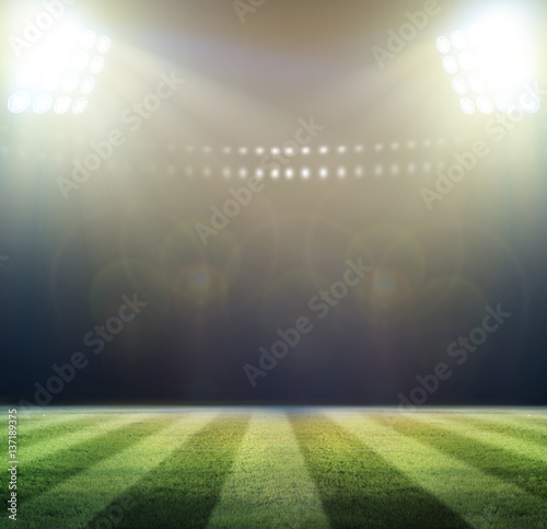 lights at night and stadium 3d render, © Kalawin