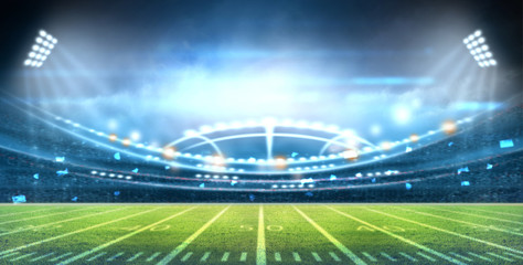 Rideaux Stade american football stadium 3D.  © Kalawin