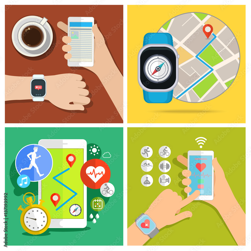 Obraz premium Concept of smart watch