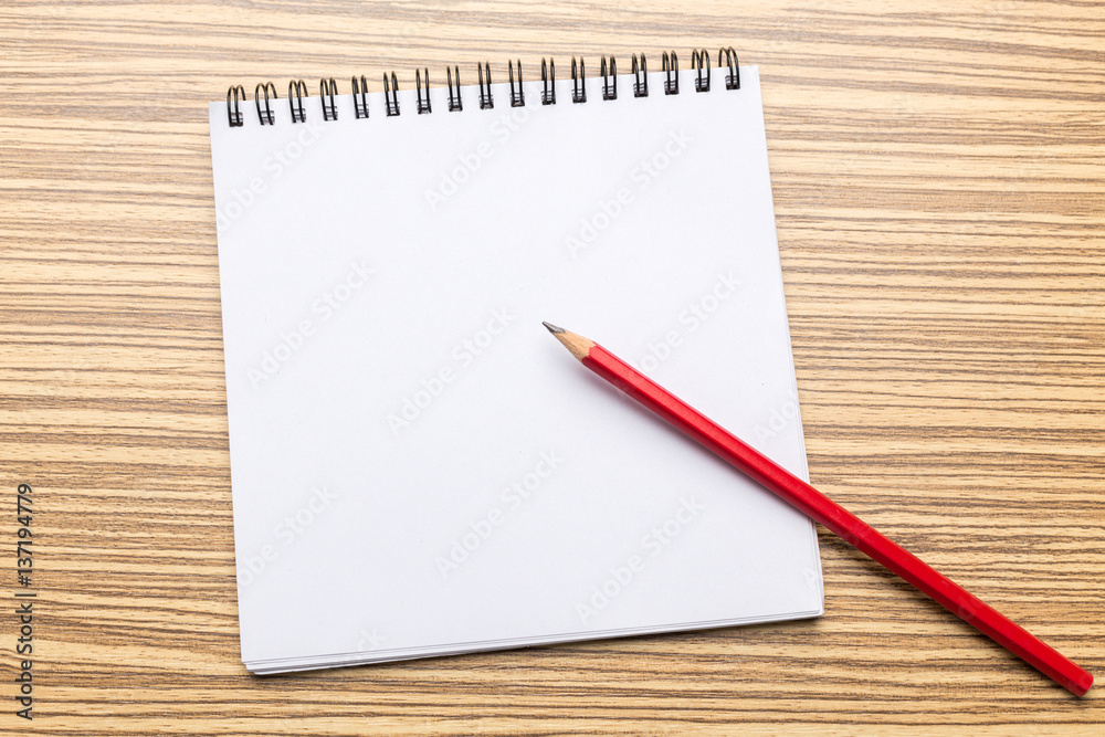 School supplies on wooden background