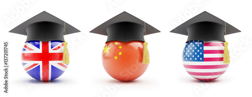 Canvas Print Study in England, learning English, China, USA