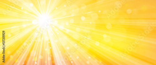 Vector abstract yellow rays background.