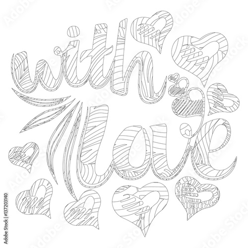 Decorative drawing. Zen tan...