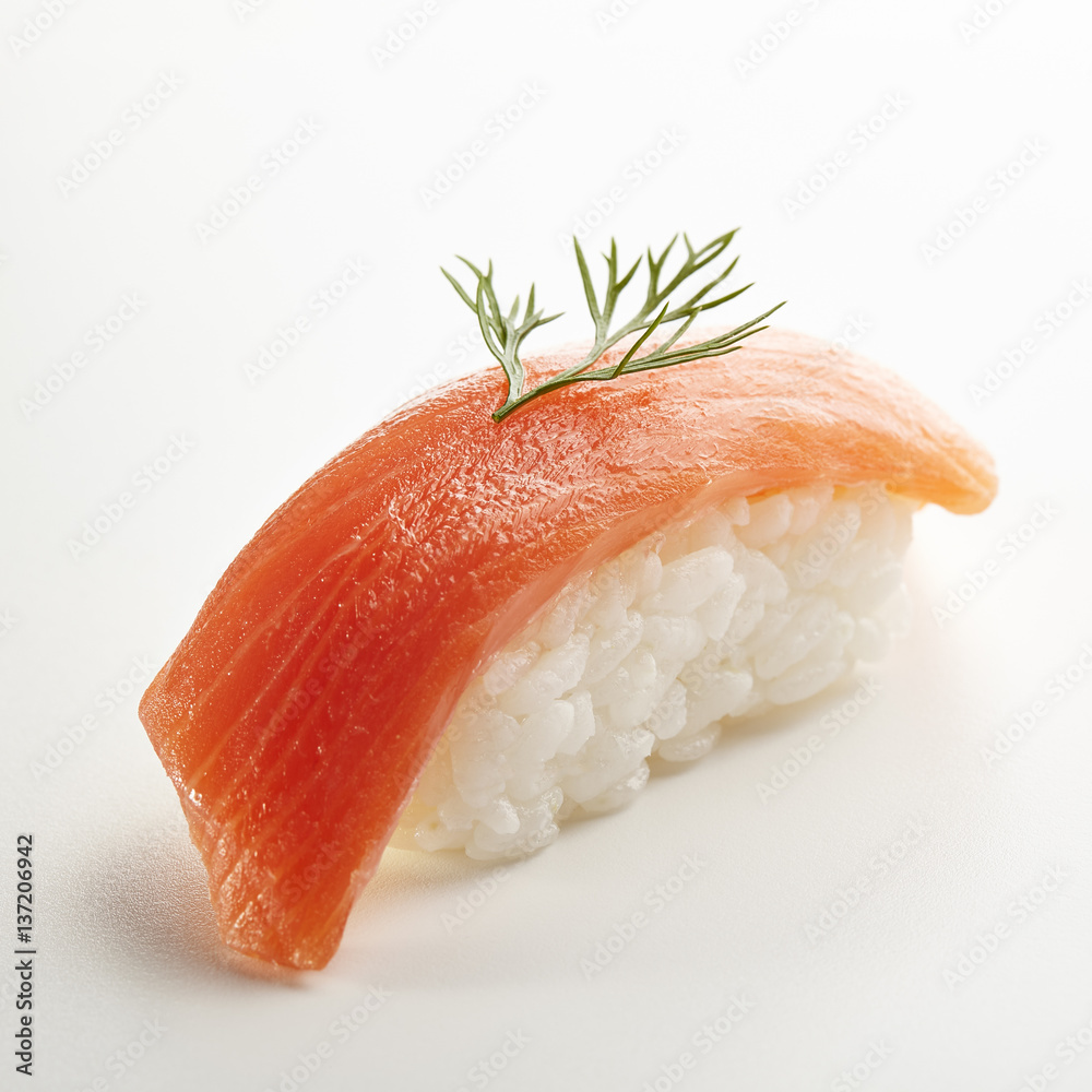 Smoked Salmon Nigiri Sushi Stock Photo Adobe Stock