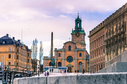 Canvas Print January 21, 2017: The Cathedral of Stockholm, Sweden