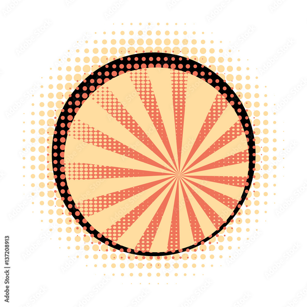 Orange Rays with Halftone Orange Rays with Halftone