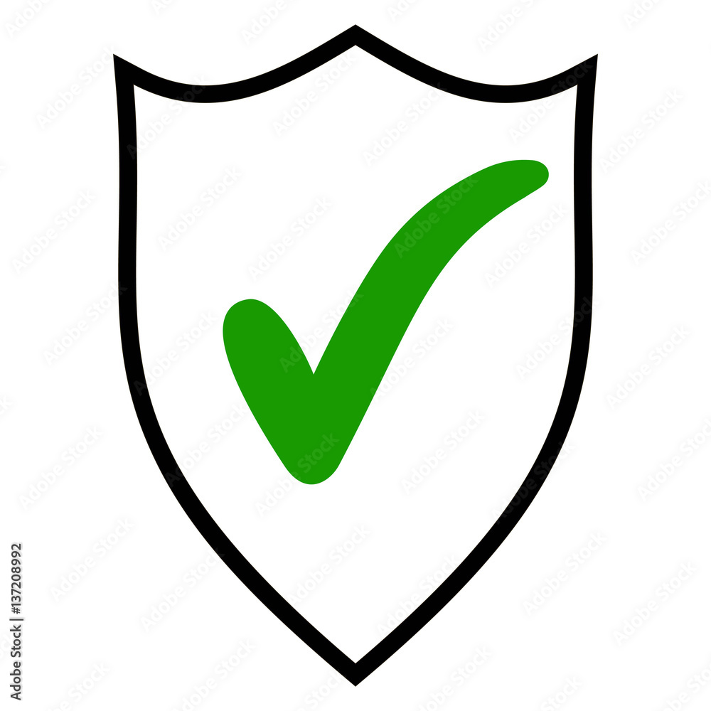 Shield check mark logo icon design template elements Shield check mark logo icon design template elements