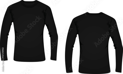 Long sleeve t-shirt vector