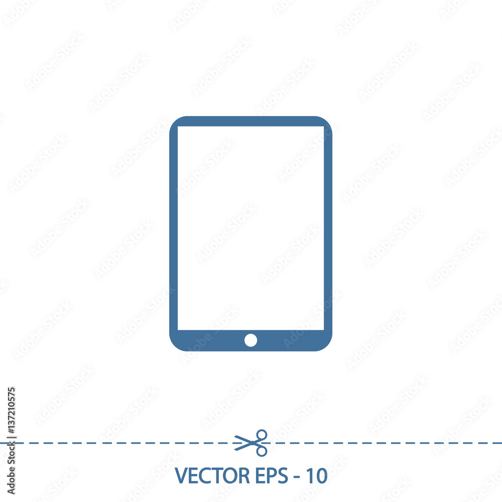 Modern digital tablet PC icon, vector illustration. Flat design style Modern digital tablet PC icon, vector illustration. Flat design style