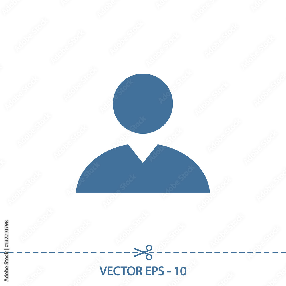 Business man icon, vector illustration. Flat design style Business man icon, vector illustration. Flat design style