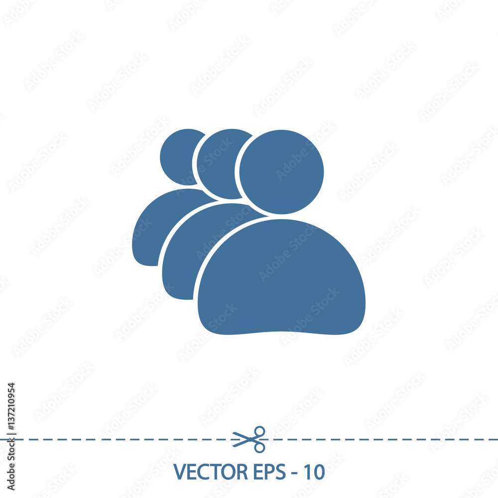 Obraz premium Business man icon, vector illustration. Flat design style
