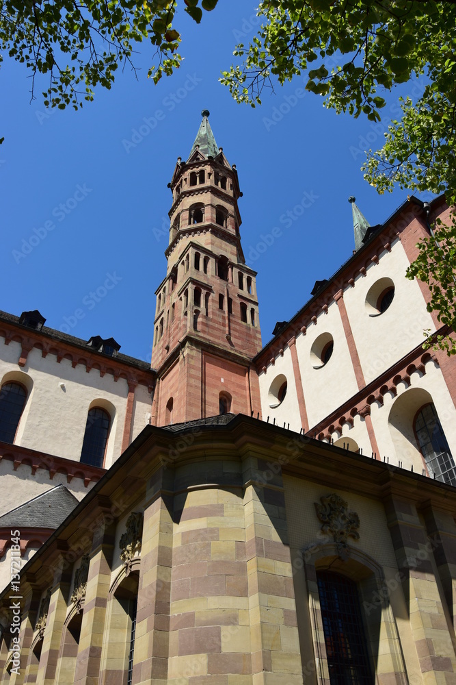 View in the city of Würzburg, Bavaria, region Lower Franconia, Germany