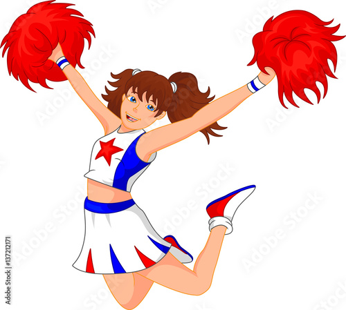 pretty girl cheerleader 