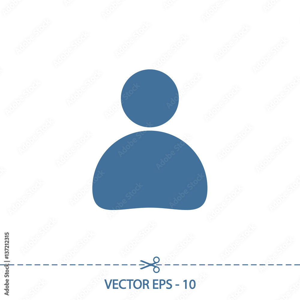 Business man icon, vector illustration. Flat design style Business man icon, vector illustration. Flat design style