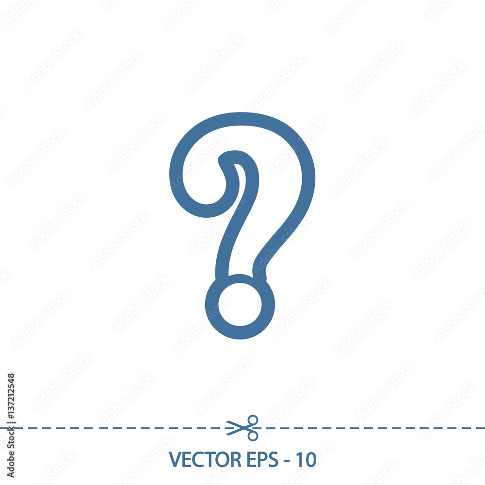 Question mark sign icon, vector illustration. Flat design style Question mark sign icon, vector illustration. Flat design style