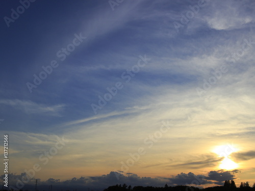 夕方の空