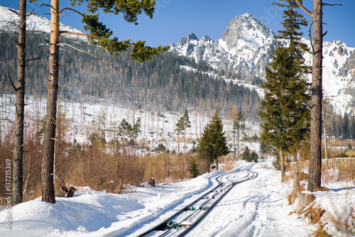 Railways in High Tatras mountains, Slovakia