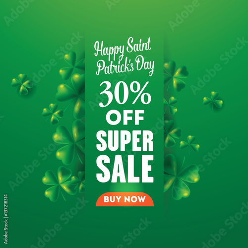Banner St. Patrick's Day Sale photo