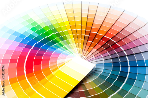 Color palette, color guide, paint samples, color catalog