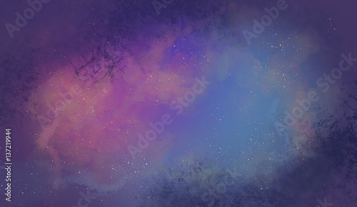 Starry skies   space   digital painting
