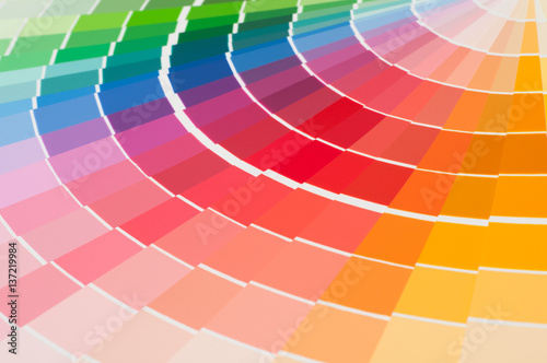 Color palette, color guide, paint samples, color catalog