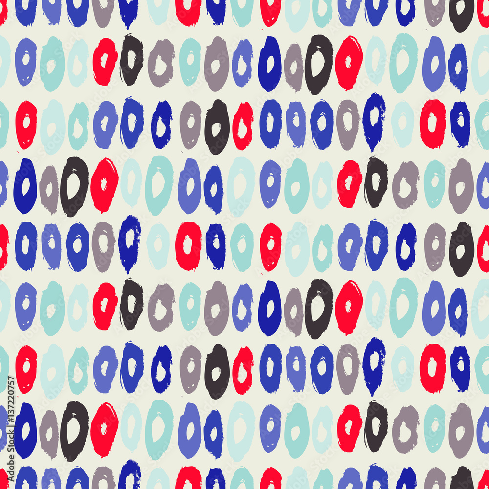 Hipster style pattern with doughnut like shapes Hipster style pattern with doughnut like shapes