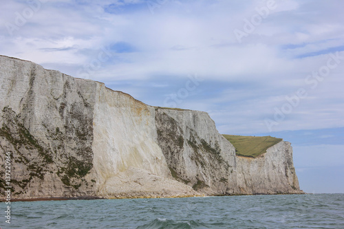 Dover white cliffs landslide. Coastal erosion photo