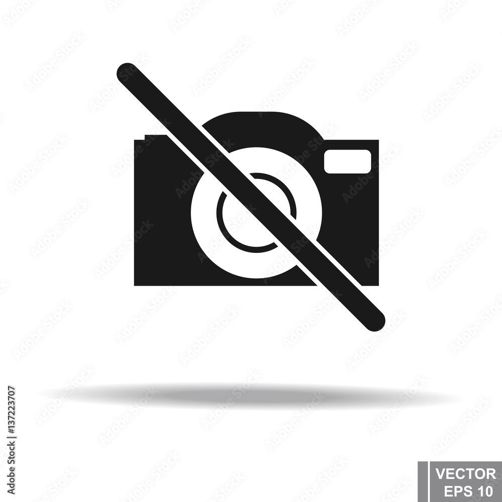 Icon. Camera. Flat style. For your design. Icon. Camera. Flat style. For your design.