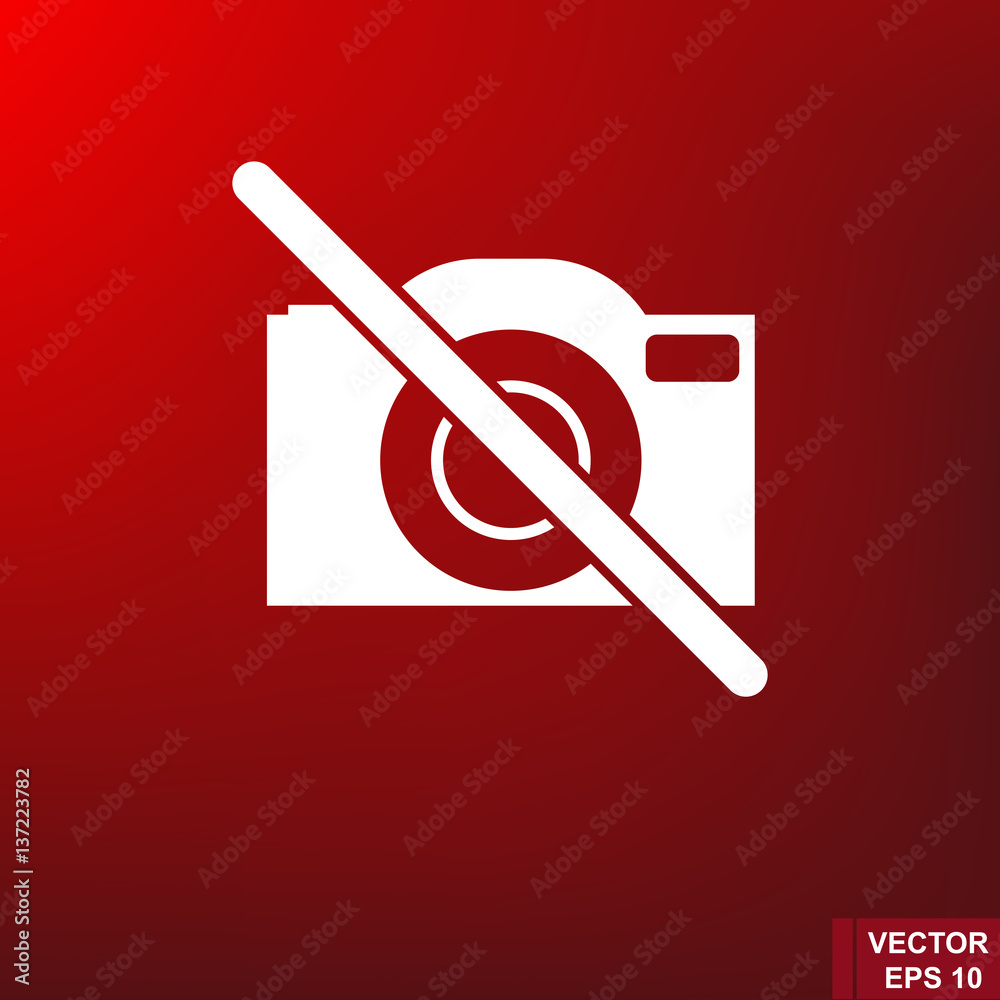 Icon. Camera. Flat style. For your design. Icon. Camera. Flat style. For your design.