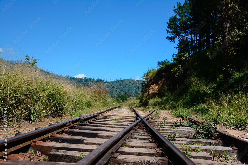 The Main Line Rail Road In Sri Lanka . The Line Begins At Colombo Fort And Winds Through The Sri Lankan Hill Country To Reach Badulla