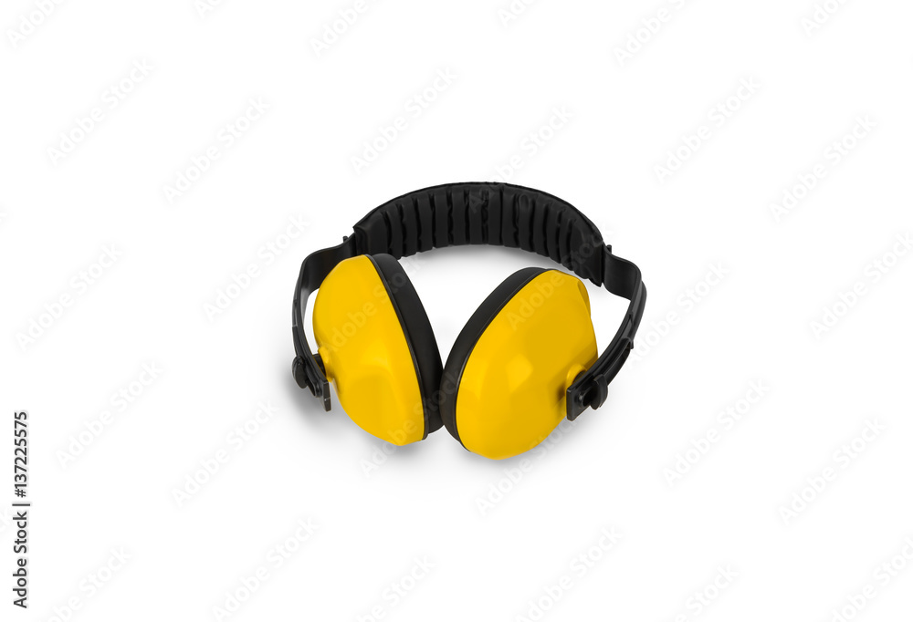Protective ear muffs Isolated Protective ear muffs Isolated