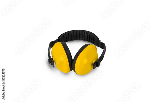 Protective ear muffs Isolated