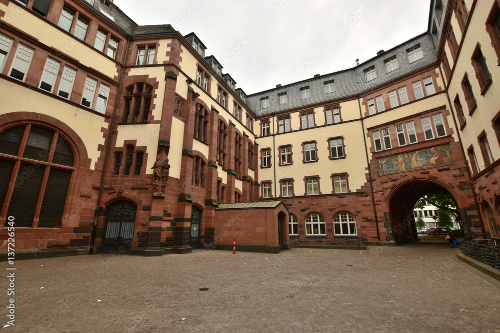View in the city of Frankfurt, Germany