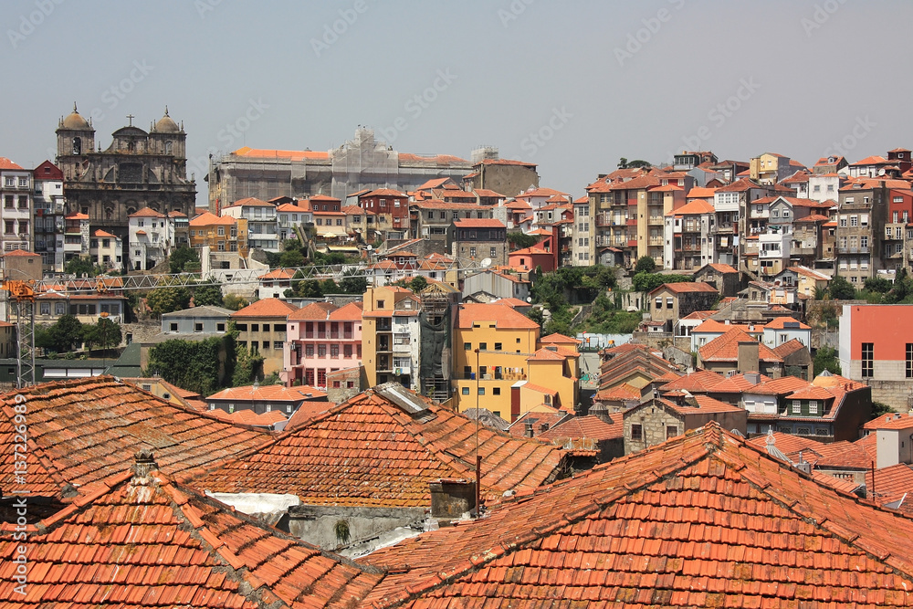 Historical part of Porto, Portugal