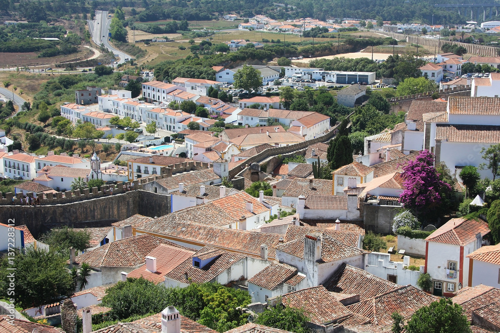 A view of Óbidos, Portugal