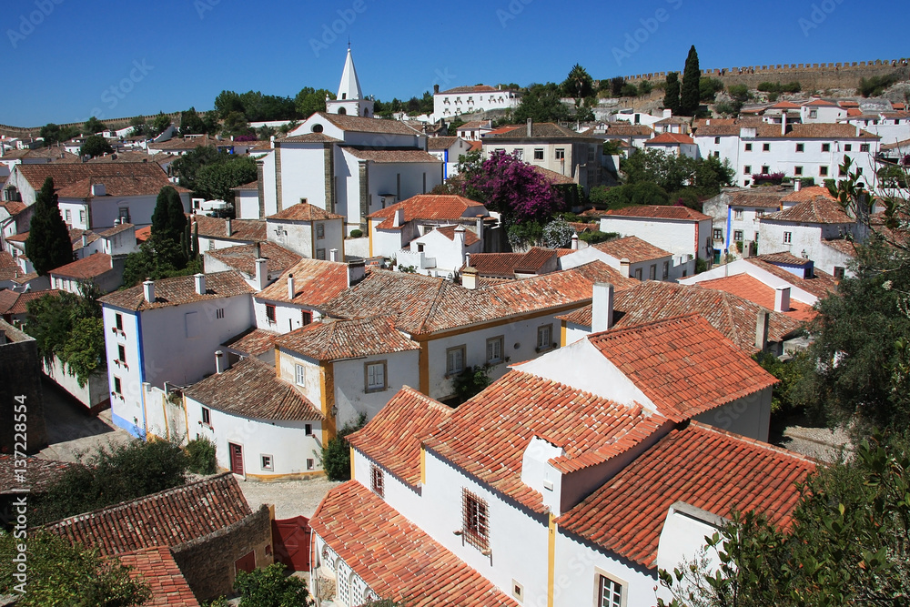 A view of Óbidos, Portugal