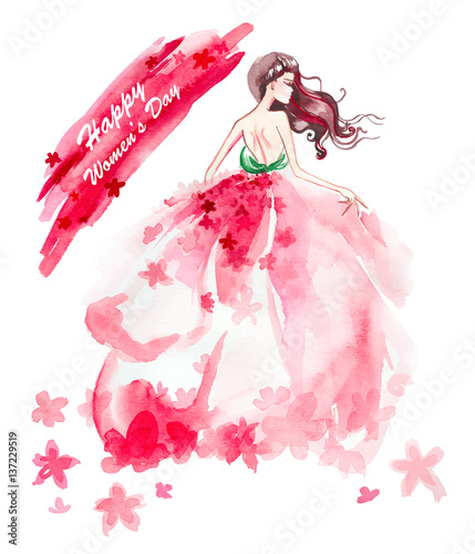 8 March holiday illustration