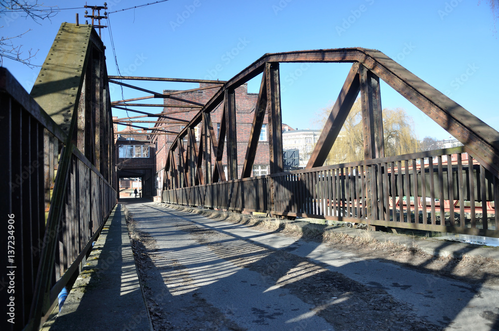 Szczecin - stary most na Wyspę Jaskółczą Szczecin - stary most na Wyspę Jaskółczą