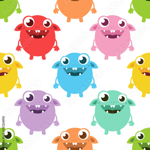 Cute monster pattern