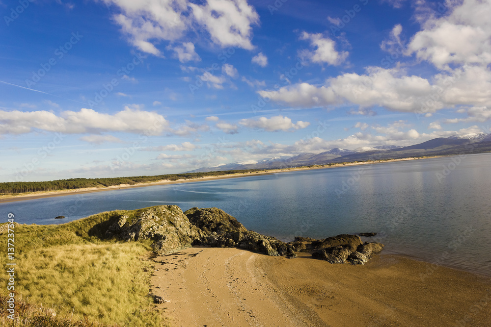 custom made wallpaper toronto digitalSpectacular view of the Snowdonia Mountain range from across Llanddwyn Bay on Llanddwyn Island, Isle of Anglesey, North Wales