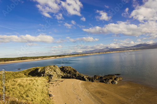 Wallpaper Mural Spectacular view of the Snowdonia Mountain range from across Llanddwyn Bay on Llanddwyn Island, Isle of Anglesey, North Wales Torontodigital.ca
