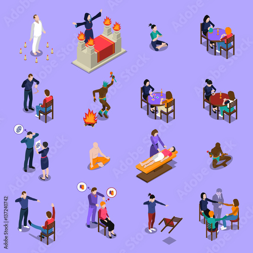 Paranormal Abilities Isometric Set