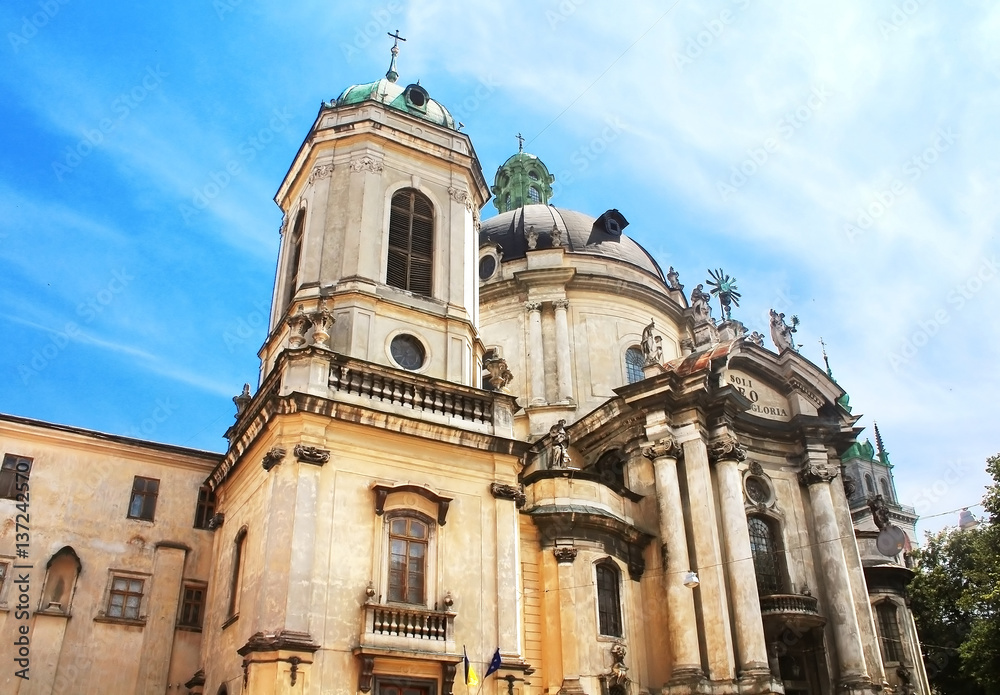 Fototapeta premium Dominican Cathedral in Lviv, Ukraine