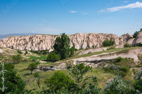 Stone formations in Cappadocia, Turkey