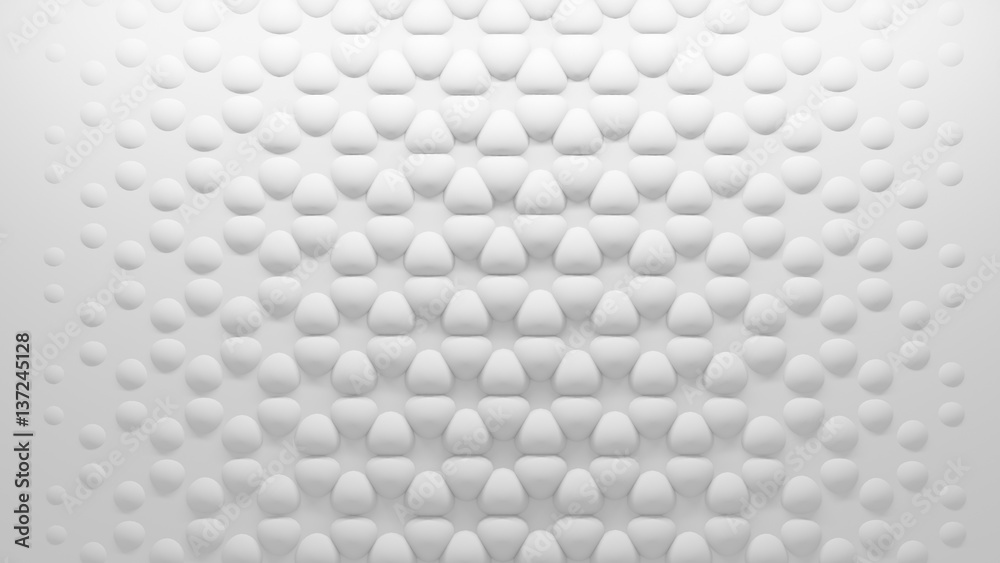 Naklejka premium Geometryczne tekstura biały wielokątny trójkąt. Tło renderowania 3d.