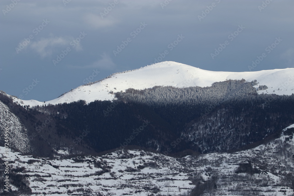 Paysage hivernal dans les Pyrénées